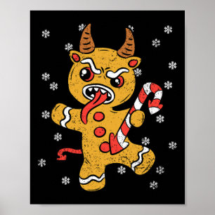 Póster Hombre de pan de jengibre Navidades de Krampus Paj