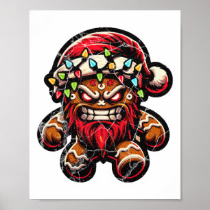 Póster Hombre de pan de jengibre Navidades de Krampus Paj
