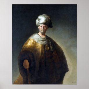 Póster Hombre de Rembrandt en traje oriental