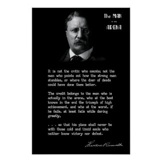 Póster HOMBRE de Roosevelt en el discurso de ARENA 2