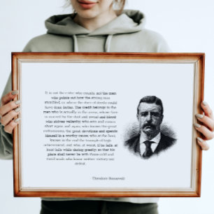 Póster Hombre de Roosevelt en el escenario horizontal