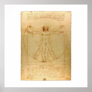Póster Hombre de Vitruvian