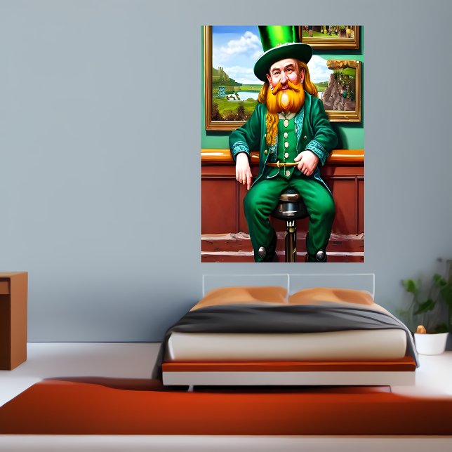 Póster Hombre del Día de San Patricio con ropa verde | Ar (Subido por el creador)