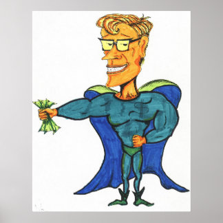 Póster Hombre del dinero