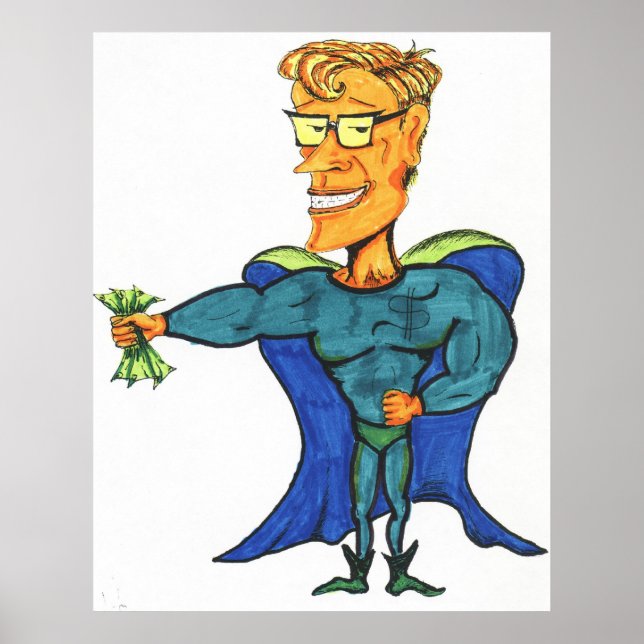 Póster Hombre del dinero (Frente)