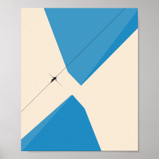 Póster Hombre en alambre