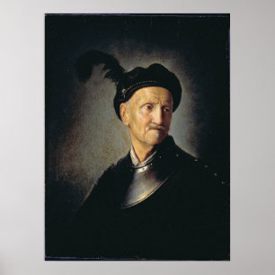Póster Hombre en Armor - Rembrandt - c1632