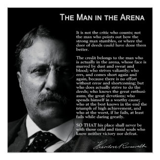 Póster HOMBRE en el discurso de ARENA