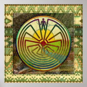 Póster HOMBRE EN EL MAZE paisaje + tu entorno