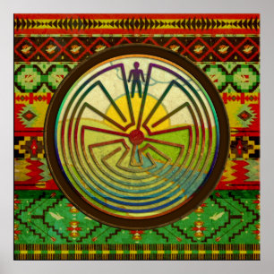 Póster HOMBRE EN EL MAZE paisaje + tu entorno