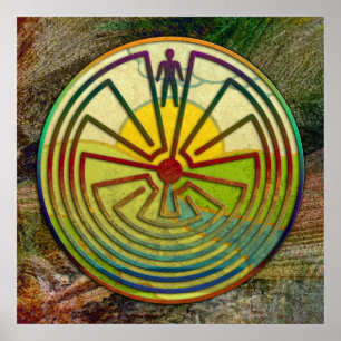 Póster HOMBRE EN EL MAZE paisaje + tu entorno