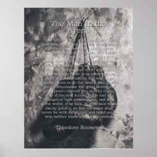 Póster Hombre en la Arena por Theodore Roosevelt