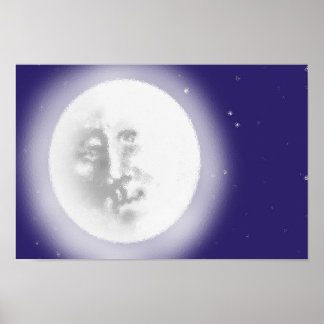 Póster Hombre en la luna