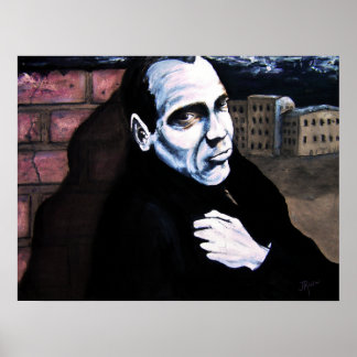 Póster Hombre en la pared