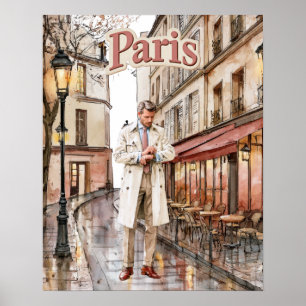 Póster Hombre en París