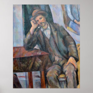 Póster Hombre fumando una tubería - Paul Cezanne - c1893