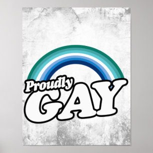 Póster Hombre gay y orgulloso