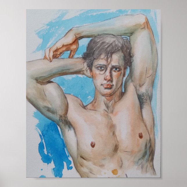 Póster Hombre guapo (Frente)