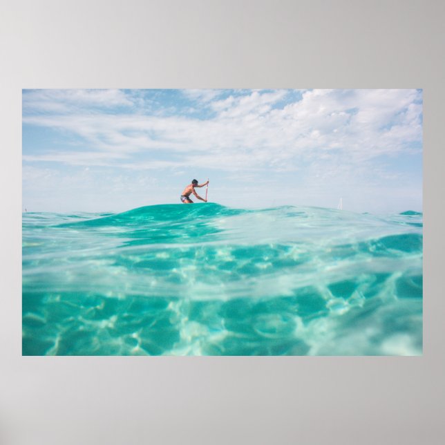 Póster Hombre haciendo surf (Frente)
