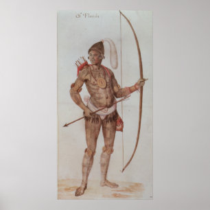 Póster Hombre indio de la Florida