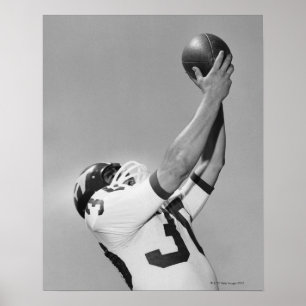 Póster Hombre jugando al fútbol