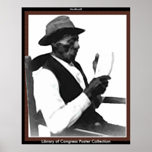 Póster Hombre leyendo una historia