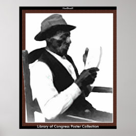 Póster Hombre leyendo una historia