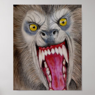 Póster Hombre lobo