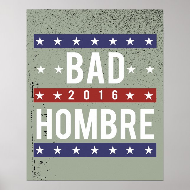 Póster Hombre malo 2016 (Frente)