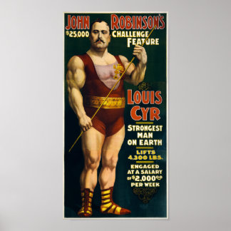 Póster Hombre Más Fuerte En La Tierra - Hombre Fuerte Vin