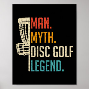 Póster Hombre Mito Leyenda del Disc Golf - Juego de Disc 