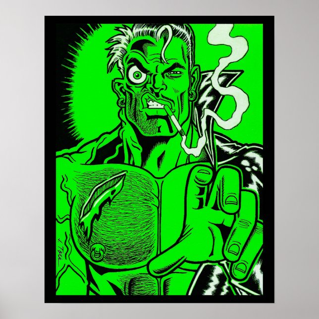 Póster Hombre Músculo Mutante (Frente)
