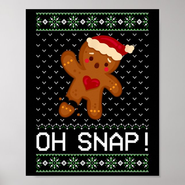 Póster Hombre Oh Navidades Snap Cookie (Frente)
