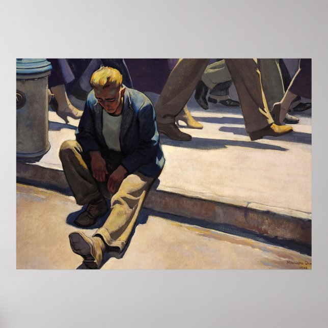 Póster Hombre olvidado, 1934 por Maynard Dixon (Frente)