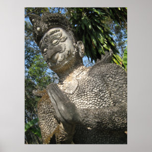 Póster Hombre pájaro Wai ... Nong Khai, Isaan, Tailandia