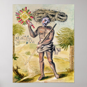 Póster Hombre penitorio en India