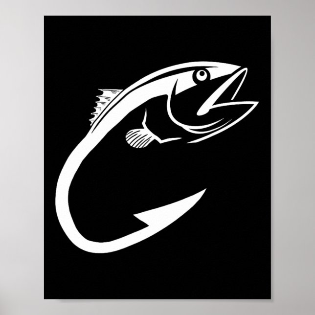 Póster Hombre pescador mínimo de garganta de atún (Frente)