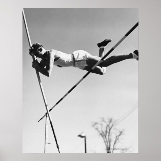 Póster Hombre Pole Vaulter (Frente)