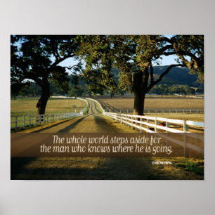 Póster Hombre que conoce al Poster Inspirador