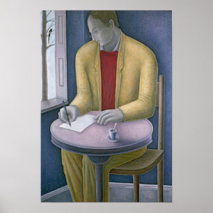 Póster Hombre que escribe 2004
