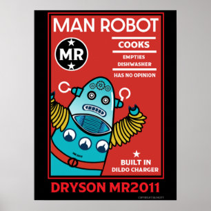 Póster Hombre Robot El Hombre Perfecto