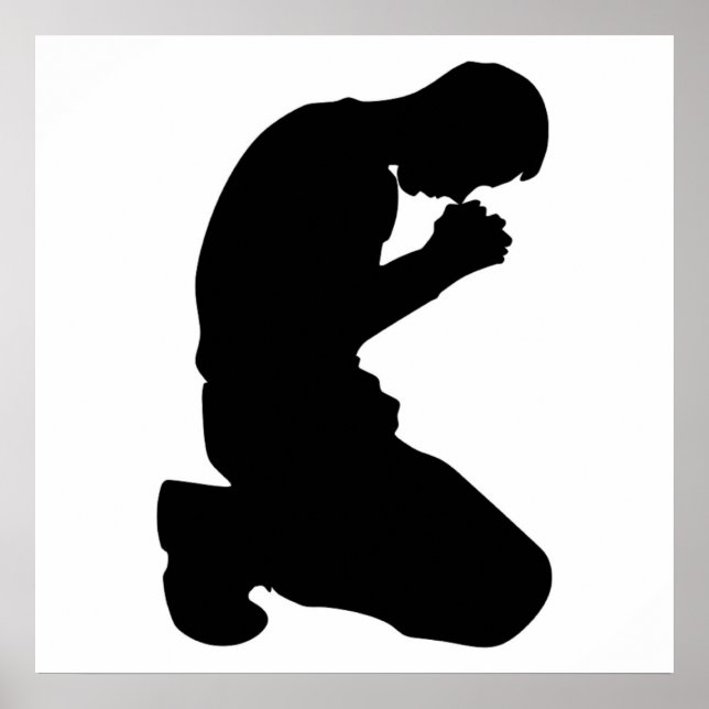 PÓSTER HOMBRE RODANDO EN ORACIÓN (Frente)