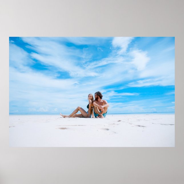 Póster Hombre sentado al lado de una mujer con la parte s (Frente)