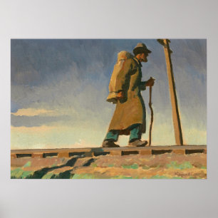 Póster Hombre sin hogar por Maynard Dixon