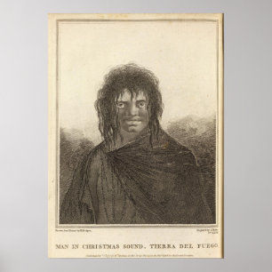 Póster Hombre, sonido del navidad, Chile