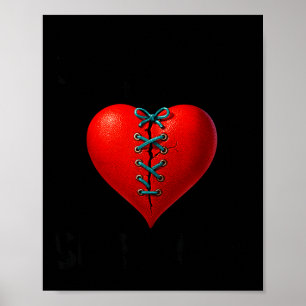 Póster Hombre Superviviente de Cirugía a Corazón Abierto