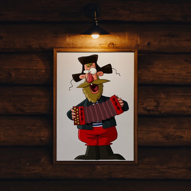 Póster Hombre tocando el acordeón (Subido por el creador)