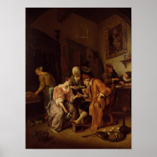 Póster Hombre viejo enfermo