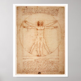 PÓSTER "HOMBRE VITRUVIANO" POSTER LEONARDO DA VINCI