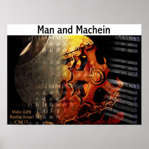 Póster Hombre y Maquien